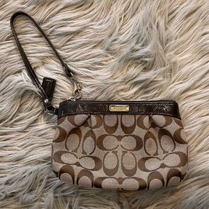 Brown Coach Wristlet Y2K